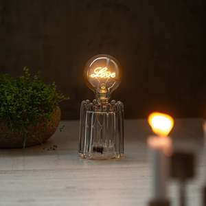 Light Shades Nz: The Love Lamp | Grey | Glass