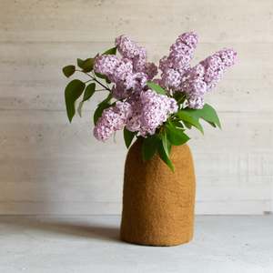 Muskhane Wool Felt | Bell Vase Cover | Mangrove