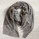Cashmere Scarf | Brown Grey Check