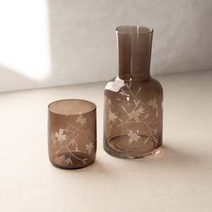 Glass Carafe Set | Cocoa Flora