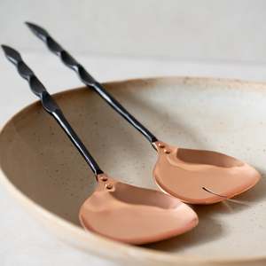 Just Added: Forged Serveware | Pitala Copper Salad Servers