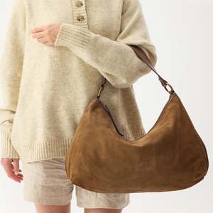 Bags Luggage: Juju & Co. | Suede Slouchy Bag | Chestnut