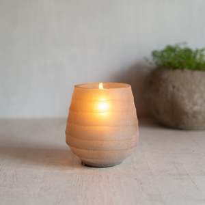 Sale: Lawrence Glass Candle Votive / Tea Light Holder