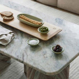 Platters Serveware: Gretta Pinch Bowls | Mint | Set/2