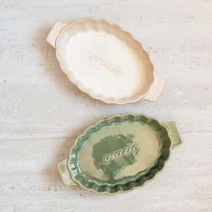 Just Added: Onda Oval Ceramic Baker | Small | Set of 2