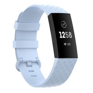 Fitbit Charge 3,4 & Charge SE Silicone Strap in Blue - FoneBitz