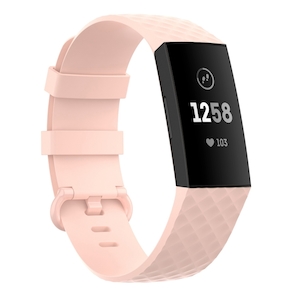 Fitbit Charge 3,4 & Charge SE Silicone Strap in Pink - FoneBitz
