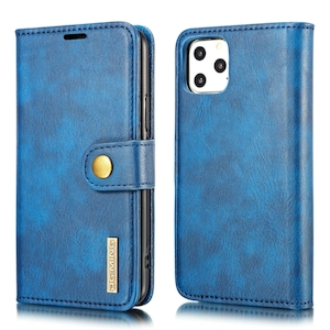 iPhone 11 Pro Max Premium 2 in 1 Wallet Case Blue - FoneBitz