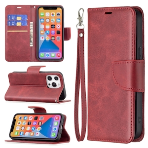 iPhone 14 & 13 Card Holder Wallet Case in Red - FoneBitz