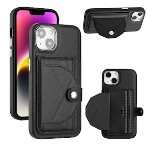 Products: iPhone 14 & 13 Case with Card Slots in Black - FoneBitz