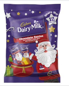 Products: Cadbury Chocolates Santas Minis 12pk