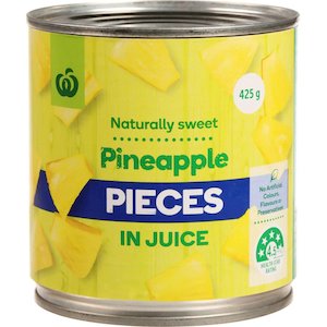 Electric Frypan Pizza Ingredients: Tinned Pineapple 425g
