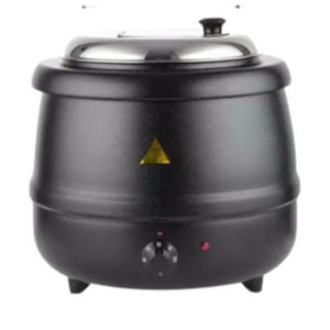Products: FE Electric soup warmer Kettle13 ltr – Black Hospitality Supplies Food Equipment NZ