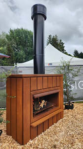 Grills: LIT Designs BIG BRUTE Corten Fireplace