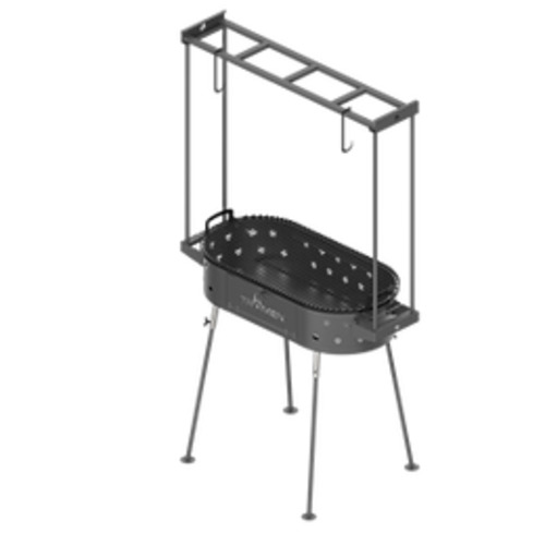 Tromen Duomo Oval Grill with Hanging Rack