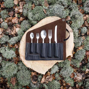 Petromax Leather Cutlery Bag