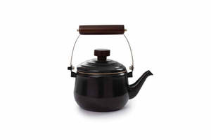 Cookware: Barebones Enamel Tea Pot - Charcoal