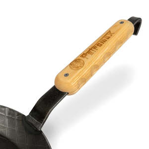 Cookware: Wooden Handle for Wrought Iron Skillets