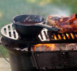 Sale: Cast Iron Basting / Sauce Pot