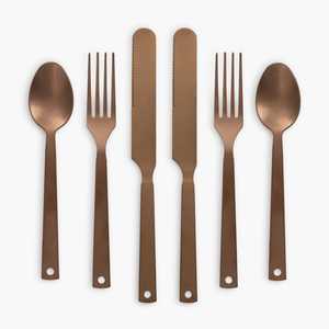 Barebones Copper Flatware (Set of 2)