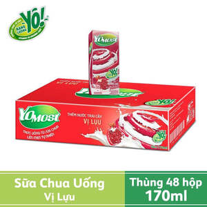 Sữa Chua Uống Hương Lựu - YOMOST - Pomegranate Yogurt Drink 170ML x 4