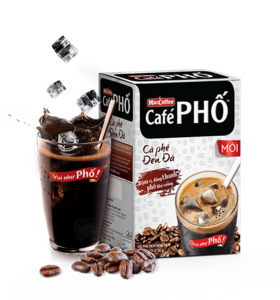Tea Coffee: Cà Phê Đen Đá 2 in 1 - Cafe Phố - Cafe Phố Instant Coffee 2 in 1 Combo - 16G x 10