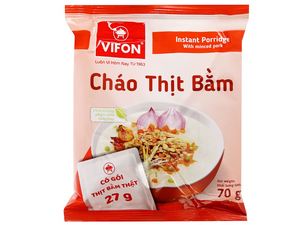 Instant Foods: Cháo Thịt Bằm - VIFON - Porridge Pork Mince Flavour 70G x 50