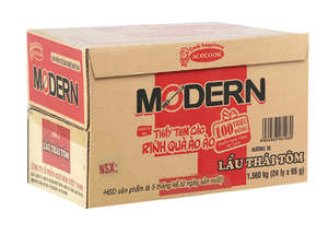 Instant Foods: Mì Ly Modern - Modern Instant Noodle Shrimp Cup 65g x 24