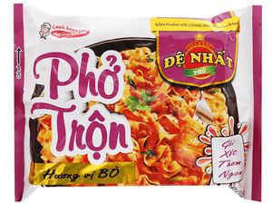 Instant Noodles: Phở trộn Đệ Nhất vị bò gói 84g (De Nhat Mixed Noodle - Beef Flavour)