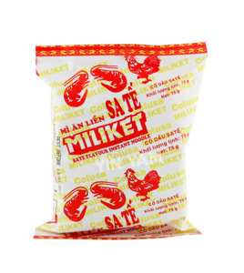 Instant Noodles: 2 Shrimps - Satay Flavor - Sa Tế Miliket
