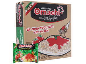 Instant Noodles: Mì Ăn Liền Omachi Xốt Spaghetti - Box of 30