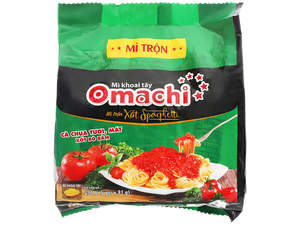 Instant Noodles: Mì Ăn Liền Omachi Xốt Spaghetti - 5 Pack