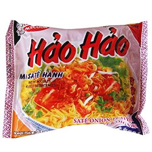 Instant Noodles: Hao Hao Instant Noodle Onion Sate- (Mì Hảo Hảo Sa tế Hành)