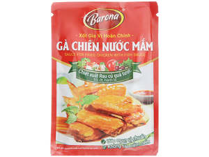 Herbs Spices Flavouring: Xốt Gia Vị Hoàn Chỉnh Barona - Gà Chiên Nước Mắm 80g(Barona sauce for Fried Chicken With Fish Sauce)