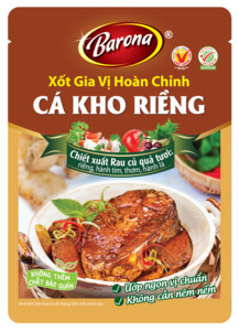 Xốt Gia Vị Hoàn Chỉnh Barona - Cá Kho Riềng 80g(Barona sauce for Galan&hellip;