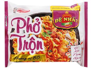 Instant Foods: Phở trộn Đệ Nhất vị bò gói 84g (De Nhat Mixed Noodle - Beef Flavour)