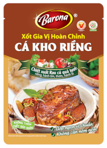 Dipping Sauce: Xốt Gia Vị Hoàn Chỉnh Barona - Cá Kho Riềng 80g(Barona sauce for Galangal Simmered Fish)