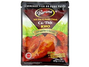 Dipping Sauce: Xốt Gia Vị Hoàn Chỉnh Barona - Cá/Thịt Kho 80g(Barona sauce for Simmered Fish/Fork)