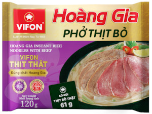 Hoàng Gia phở bò - 120g(Hoang Gia “Pho” With Beef flavour)