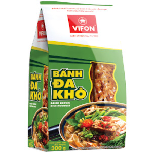 Other Dried Foods: Bánh Đa Khô - Vifon - Brown Noodles 300G
