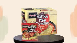 Instant Foods: Mì Ăn Liền Omachi Bắp Bò Dưa Chua - Instant Noodle Beef and Pickles 120G x 30
