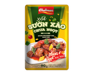 Sauces Seasoning: Xốt Sườn Xào Chua Ngọt - Cholimex - Sweet and Sour Pork Ribs 90G
