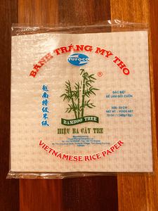 Rice Paper: Bánh Tráng gỏi cuốn - Ba Cây Tre - Summer Rolls - SQUARE 22cm 340g