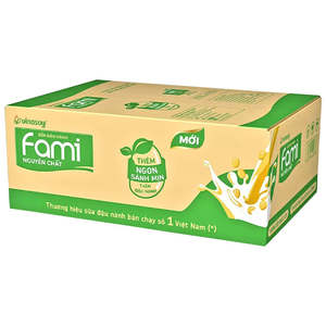 Drinks: Sữa Đậu Nành Fami - Vinasoy - Fami Milk 200ML x 36