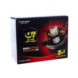 Instant Coffee: Cà Phê đen đá 2in1 - TRUNG NGUYÊN G7 - Black 2in1 instant coffee - 16g*15