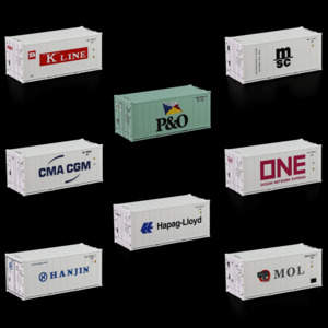 Products: 20ft Hi-Cube Refrigerated reefer container - HO scale - 3 Foot 6 Models