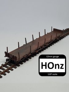 Products: NZR US class flat wagon - HOnz - 3 Foot 6 Models