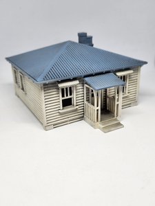 Products: Marty's House - Railway House - HO scale, painted - 3 Foot 6 Models