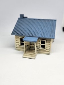 Fred's House - cottage building - HO scale, painted - 3 Foot 6 Models