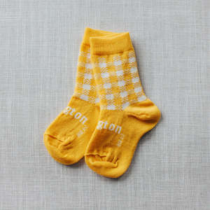 Lamington Merino Wool Socks For Kids Women Men: Lamington Hatti Crew Merino Wool Socks Yellow